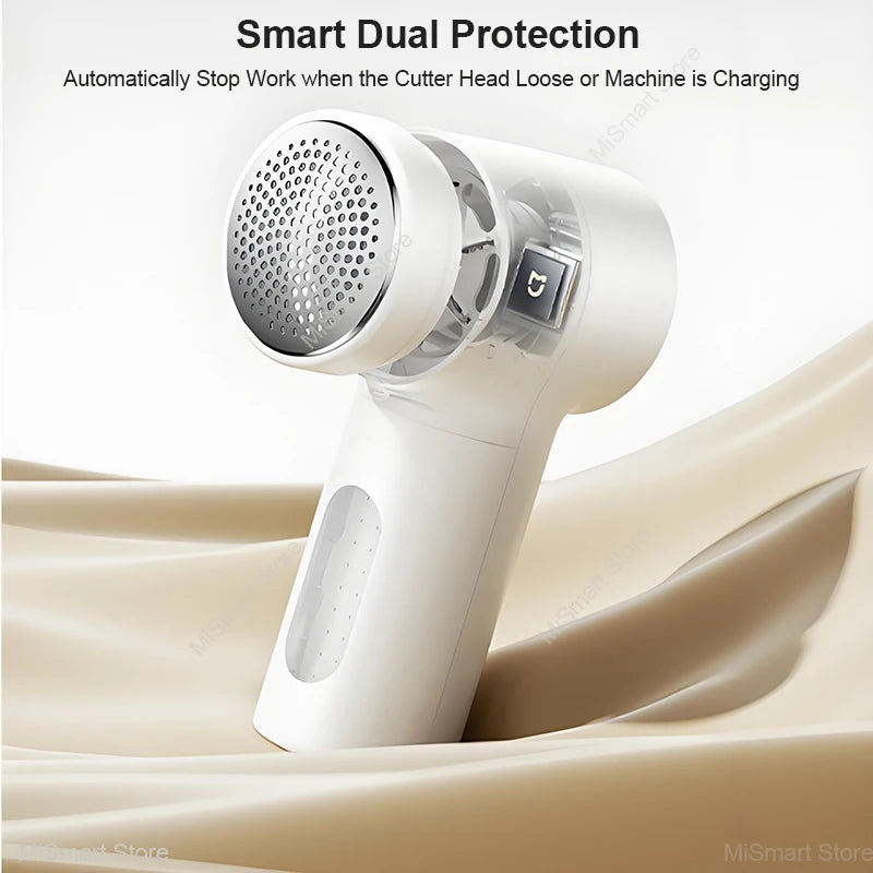 2025 XIAOMI Mijia Fabric Shaver 2, Portable Electric Lint Remover Pellet Machine Type-C Hair Ball Trimmer for Clothes 6-Blade