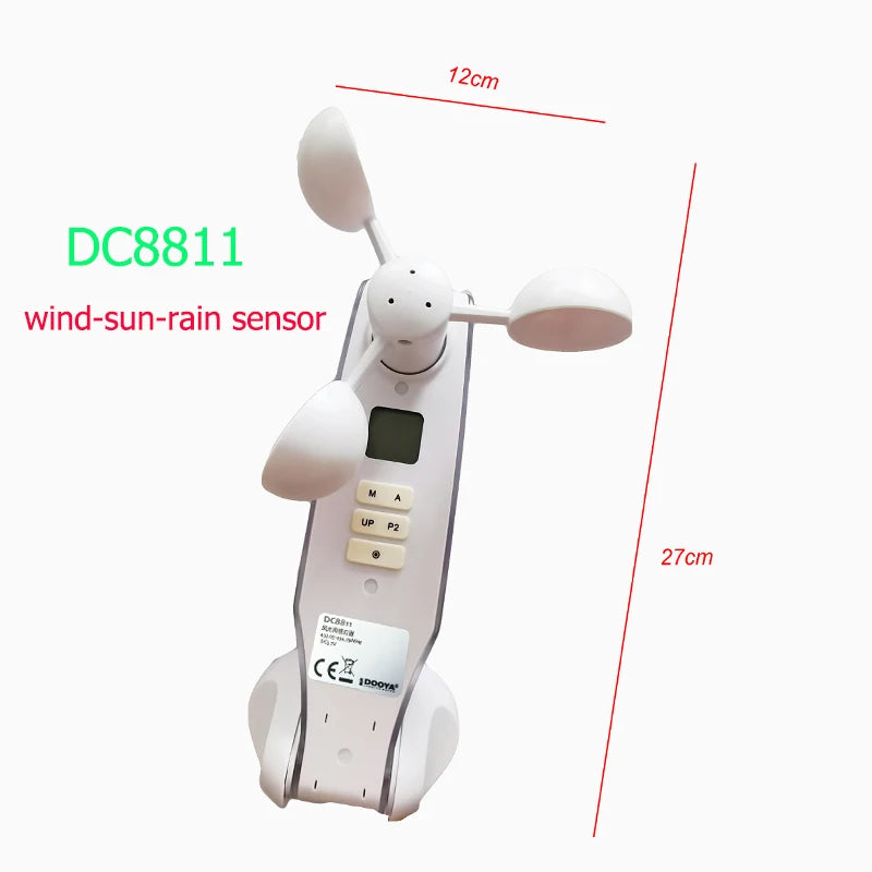 free shipping Dooya DC8811 433MHz Solar Wireless Wind Sun rain Sensor for awning and shutter