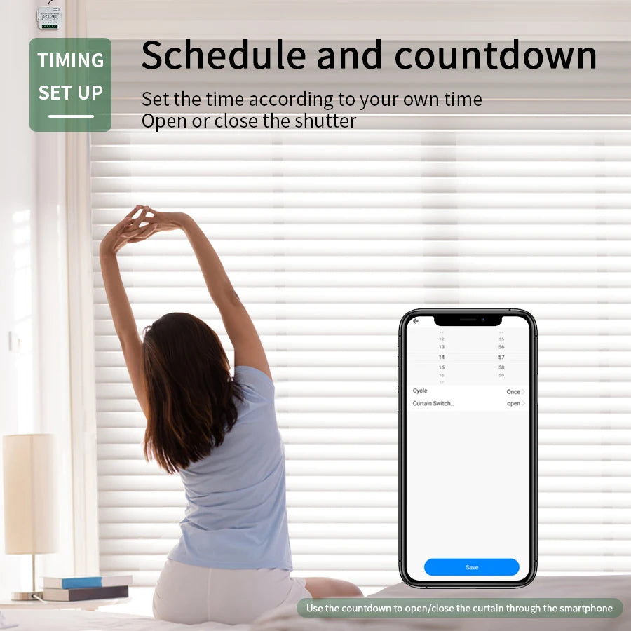 Tuya WiFi Smart Curtain Switch Blind Rolling Shutter RF433MHz Remote Control For Smart Life App Support Google Home Alexa