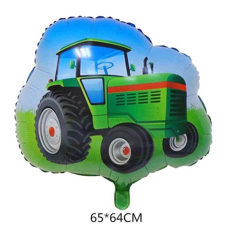 Tractor Cake Topper Green Farm Vehicle Cars Happy Birthday Cake Topper Kids Farm Tractor Themed Party Tractor Cake Decortions