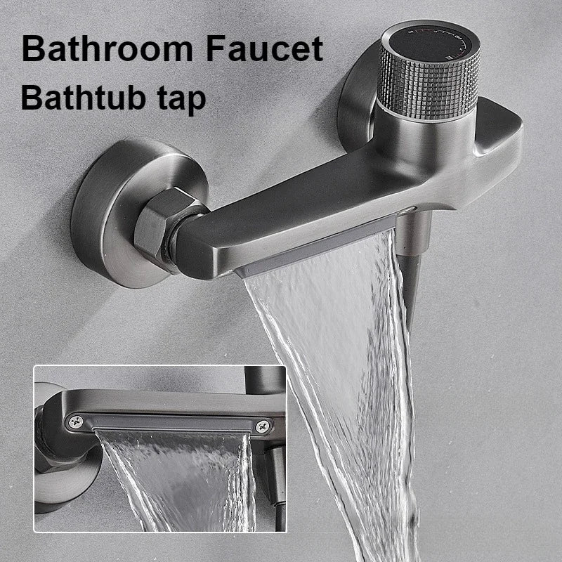 Hot and Cold Water Heater Mixing Valve Wall Mounted Bathtub Faucets Bathroom Shower Set Shower Tap Shower Accessories