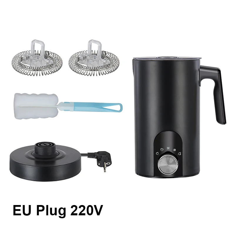 Electric Milk Frother Milk Foam Machine Automatic Milk Foamer for Coffee Cappuccino Latte Milk 5 in 1 Hot and Cold Milk Frother