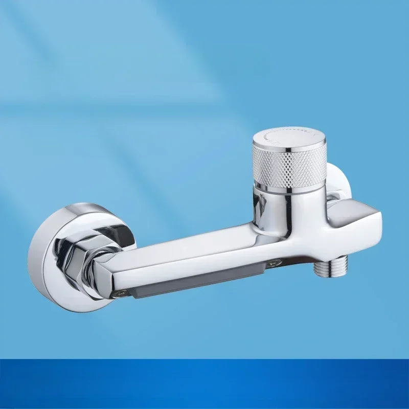 Hot and Cold Water Heater Mixing Valve Wall Mounted Bathtub Faucets Bathroom Shower Set Shower Tap Shower Accessories