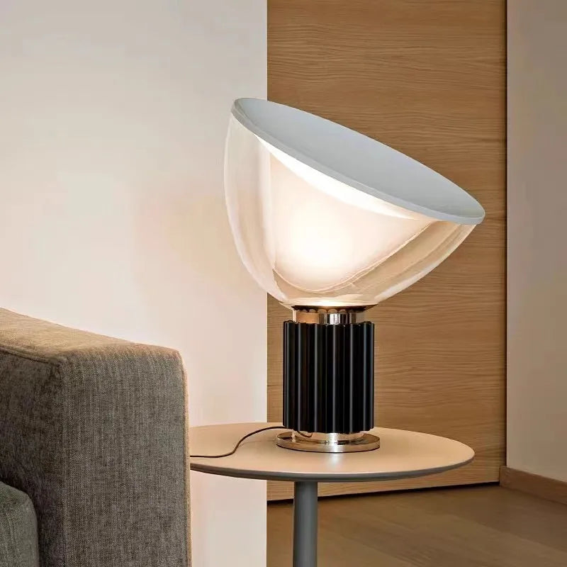 Taccia Table Lamp replica designer glass lamp living room Studio desk lamp bedroom beside floodlight industrial radar light