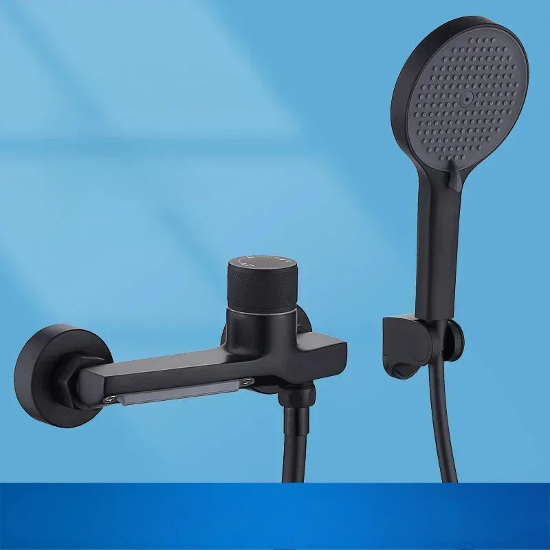 Hot and Cold Water Heater Mixing Valve Wall Mounted Bathtub Faucets Bathroom Shower Set Shower Tap Shower Accessories