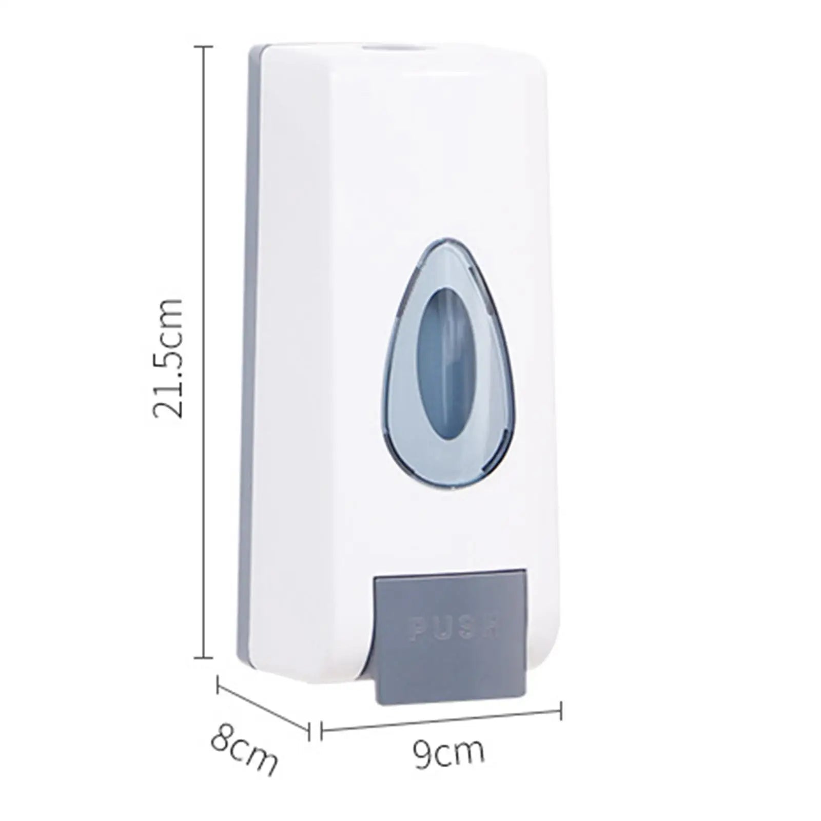 Manual Liquid Soap Dispenser Wall Mounted Shower Soap Shampoo Container for Commercial Kitchen Restaurants Household Washroom