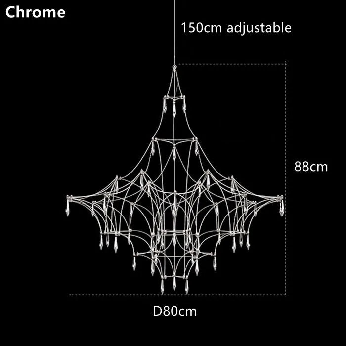 Mira Quasar Chandeliers Luxury Crystal Pendant lamp for Living Room Kitchen Villa Golden Lustre steel crystal Pendant light