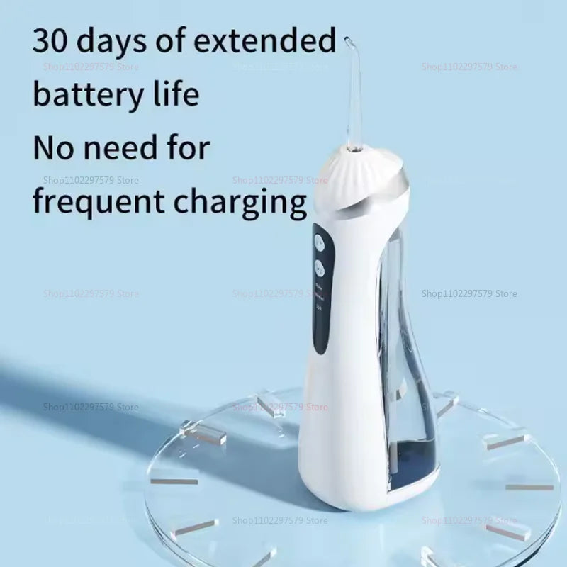 Multifunctional Electric Water Floss 3 Cleaning Mode Oral Irrigator 4 Nozzle High Pressure Pulse For Cleaning Food Residue