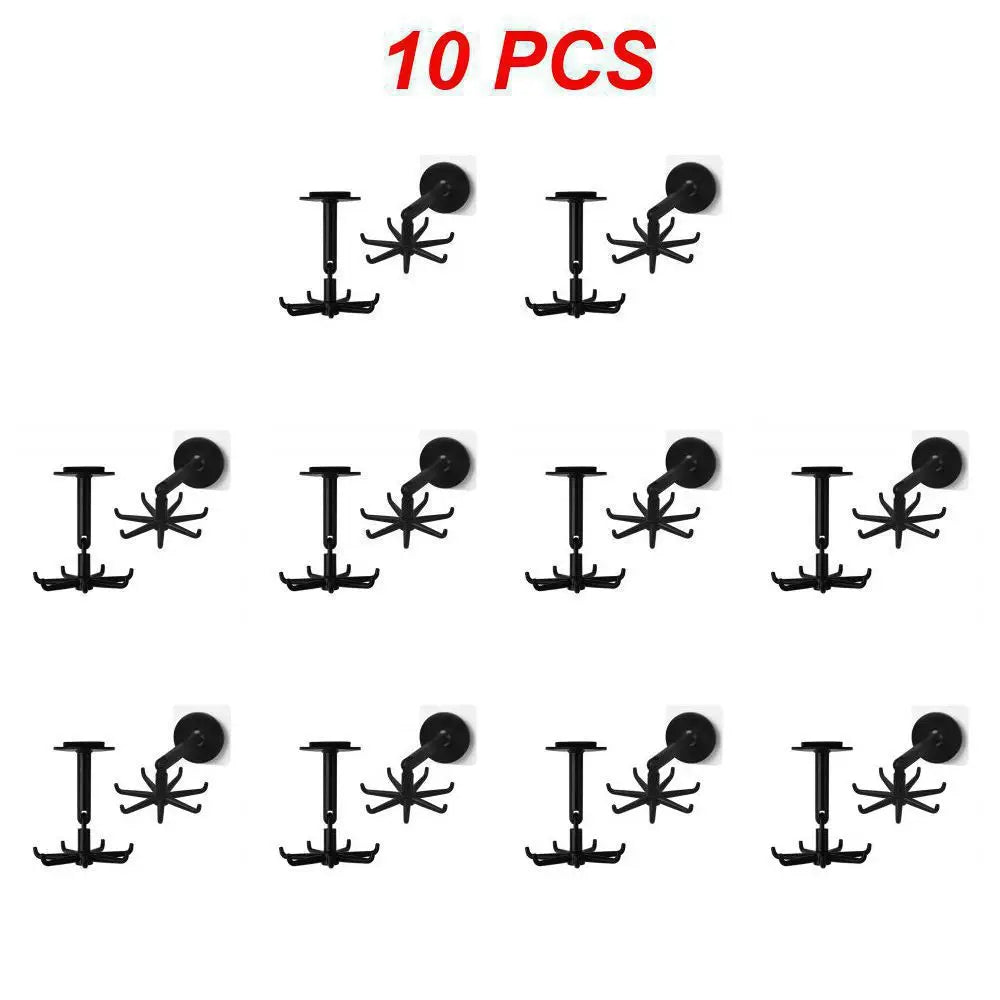 Packs Hanging Tea Towel Clips Towel Hangers Rack Hand Towel Hook Cloth Hanger Holder Brackets Braided Cotton Loop