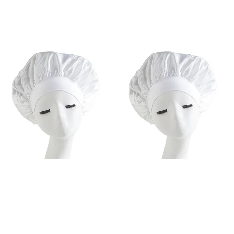 Women Satin Solid Sleeping Hat Night Sleep Cap Hair Care Bonnet Nightcap For Women Men Unisex Cap Bonnet De Nuit Shower Turban