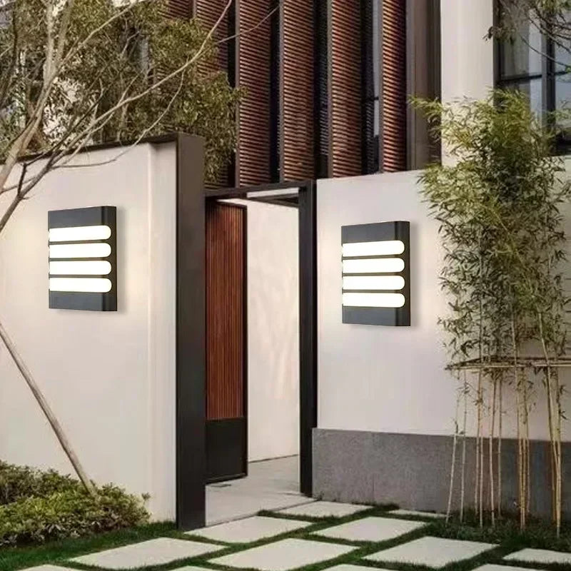 Modern LED Outdoor Wall Lamp for Garden Aisle Balcony Entryway Outdoor Waterproof IP65 Sconce Lighting Fixture Luster