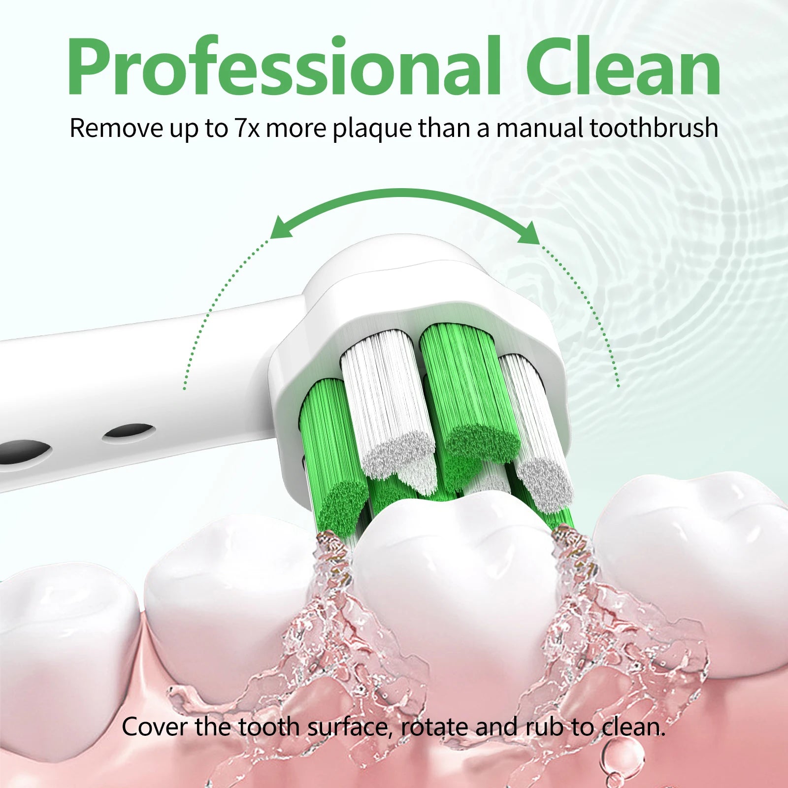 New IO replacement brush head compatible with Oral B iO series, 4PC independent packaging, deep cleaning replacement brush head