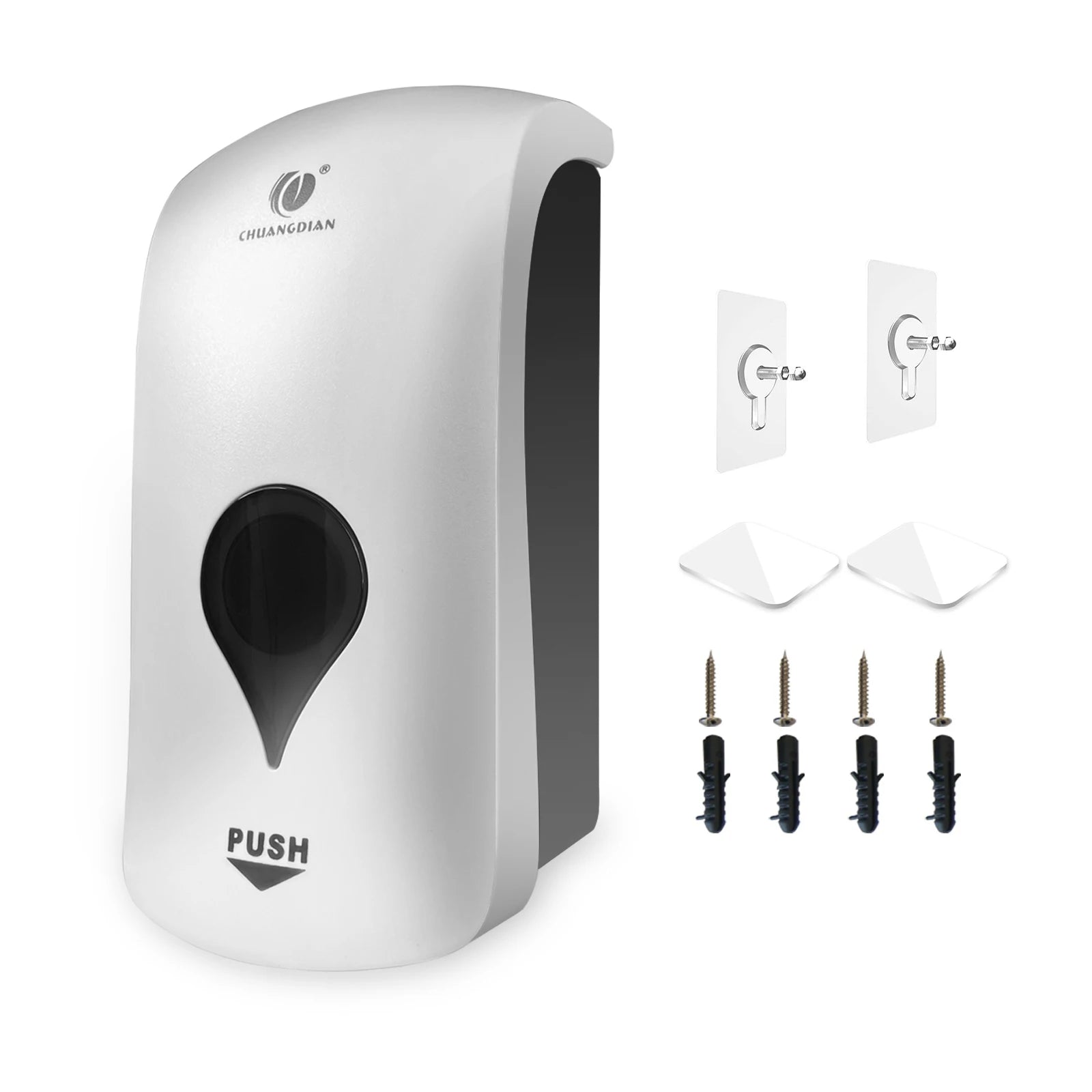 Large Foam Soap Dispenser Wall Mount 1000ML Foaming Soap Dispenser Kitchen Bathroom Foam Pump Manual Soap Dispenser Clear