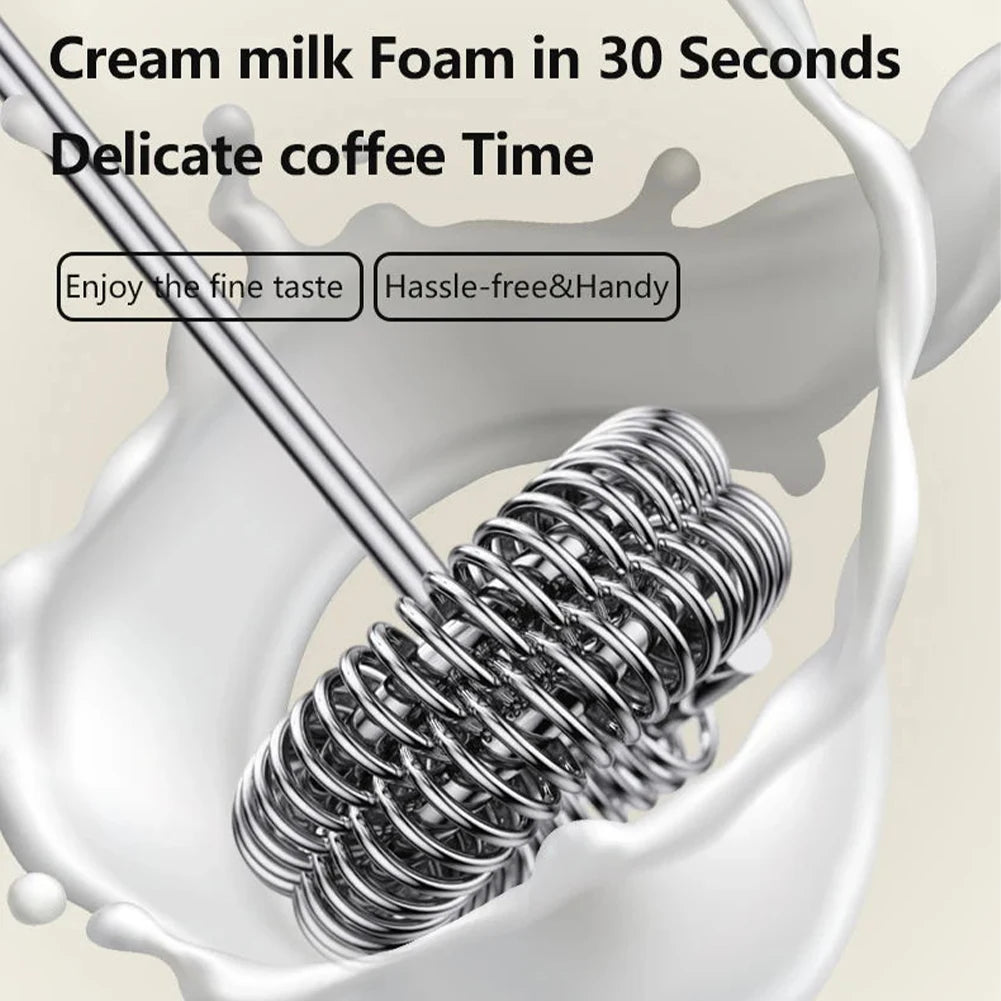 Coffee Whisk Mixer Rechargeable Electric Handle Blender Portable Coffee Cappuccino Creamer Stirrer Household Baking Tool