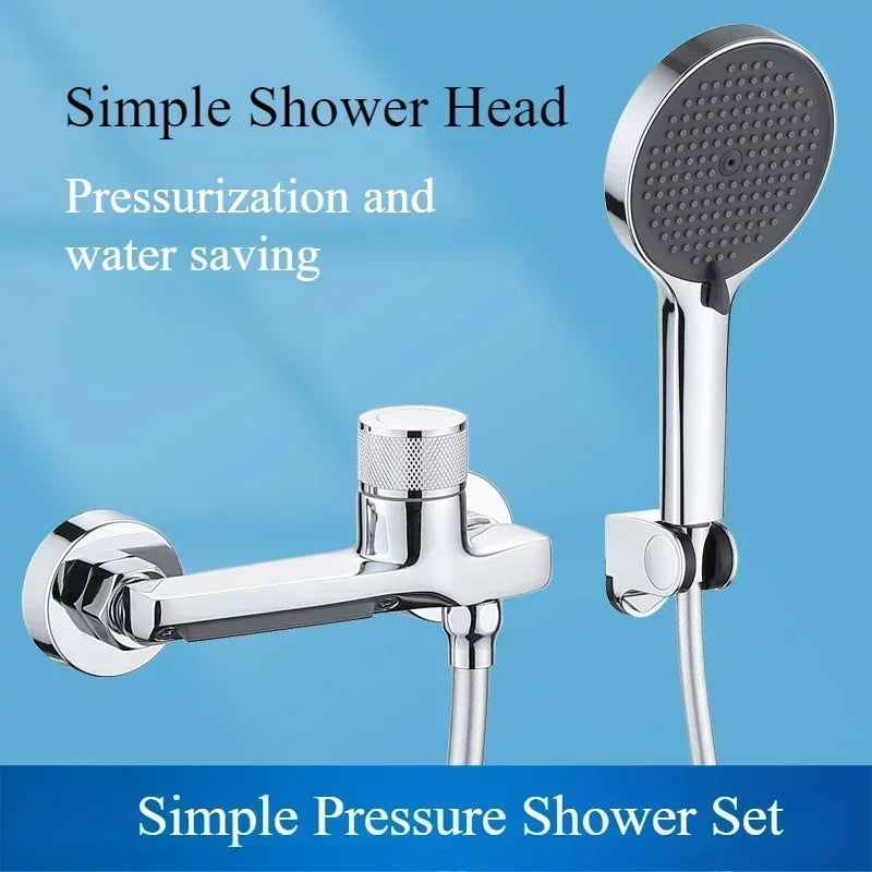 Hot and Cold Water Heater Mixing Valve Wall Mounted Bathtub Faucets Bathroom Shower Set Shower Tap Shower Accessories