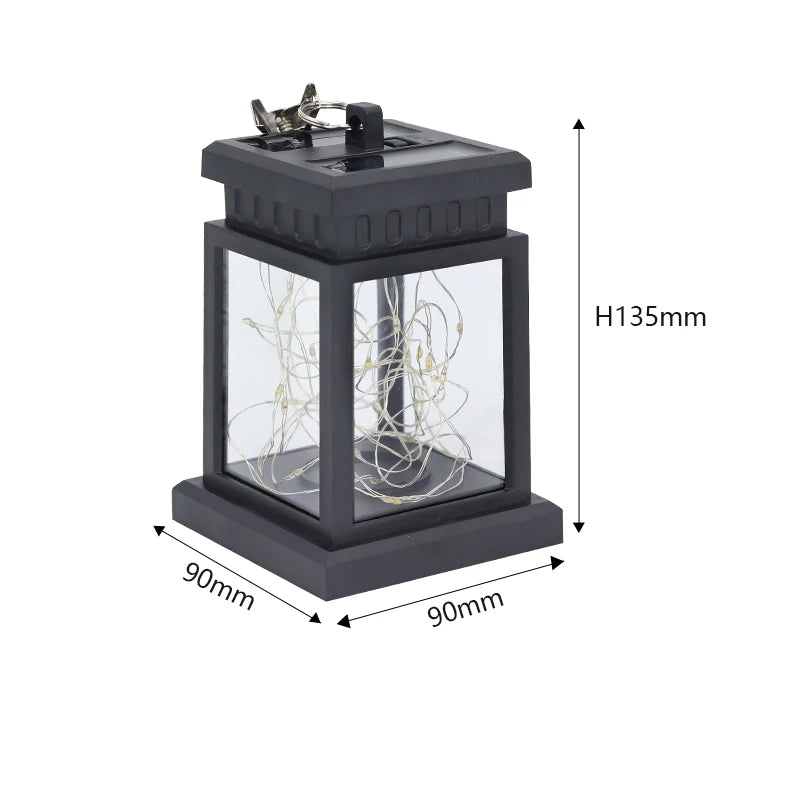 Solar Lights Outdoor LED String Light Waterproof Lantern Hanging Garden Outdoor Decorative Landscape Lights Garden Garage Patio