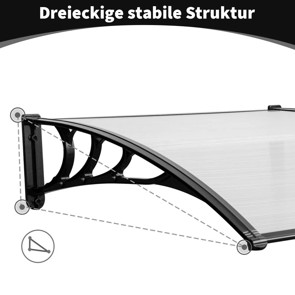 Window Door Awning Canopy Window Awning Front Door Overhang Awning for Sun Shutter For Store Entrance Home Balcony Awning Bracke