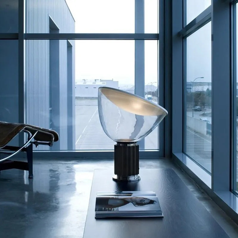 Taccia Table Lamp replica designer glass lamp living room Studio desk lamp bedroom beside floodlight industrial radar light