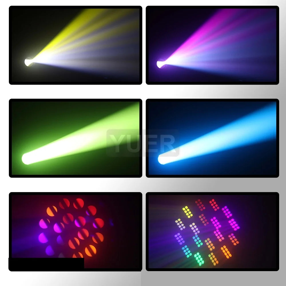 10Pcs/lot NEW 200W LED Moving Head Light Beam+Spot+18 Rotating Prisms+Rainbow Effect Dj Dmx Stage Light Effect Light Disco Bar