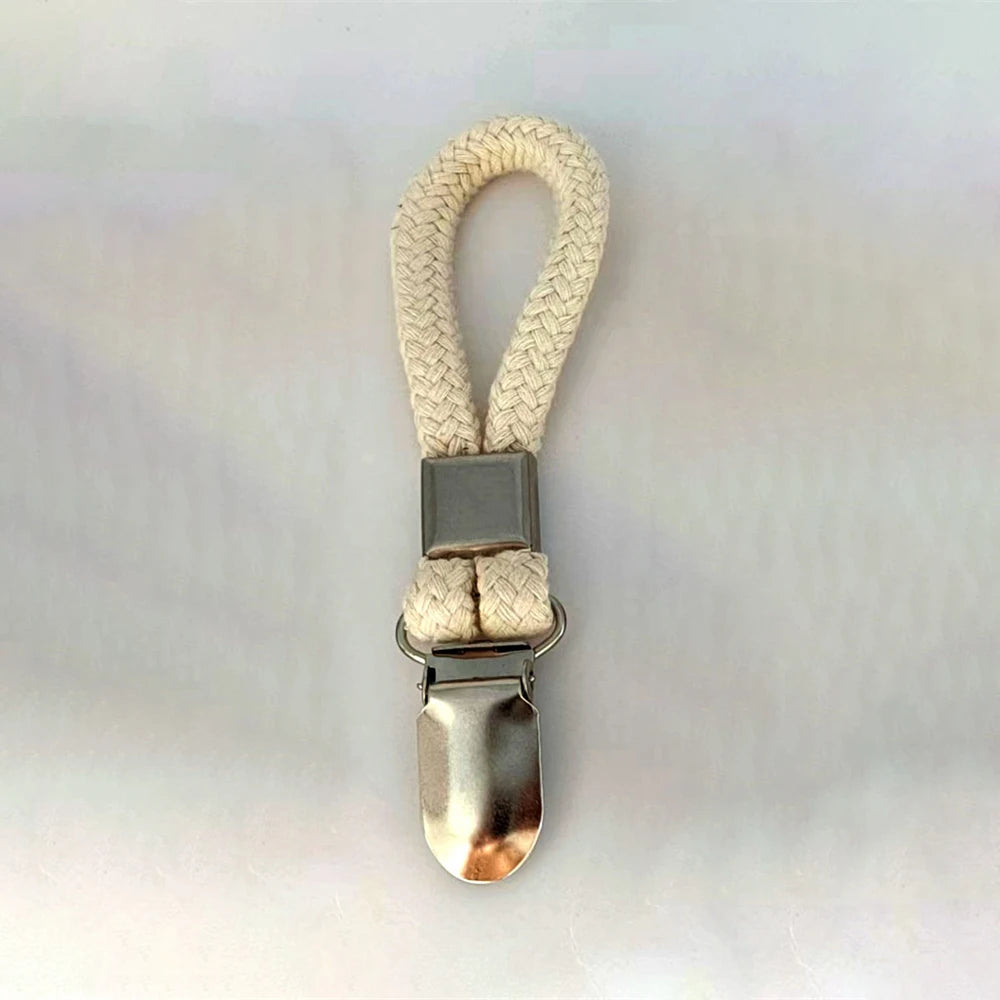 Packs Hanging Tea Towel Clips Towel Hangers Rack Hand Towel Hook Cloth Hanger Holder Brackets Braided Cotton Loop