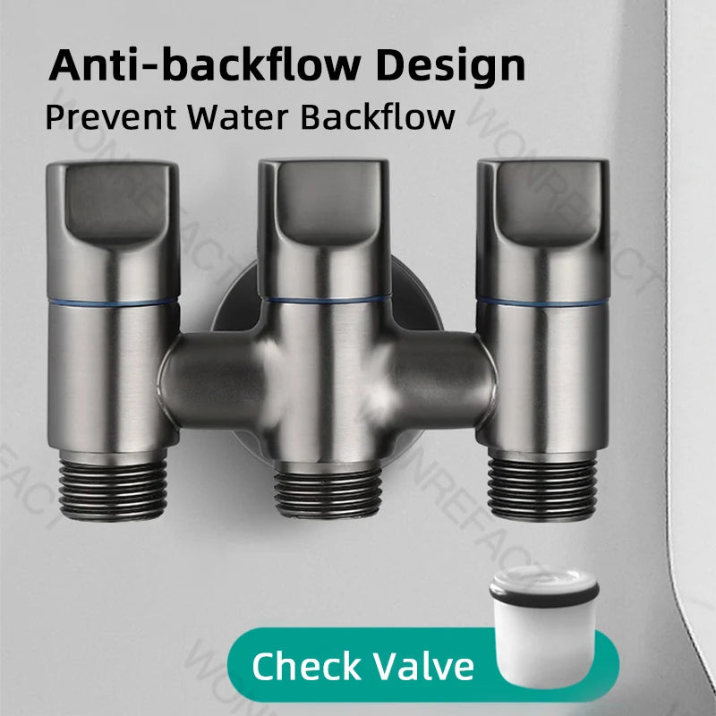 G1/2 Multi Function Washing Machine Faucet Brass Water Stop Quick Opening Angle Valve Wall Mounted Bathroom Tool Accessories