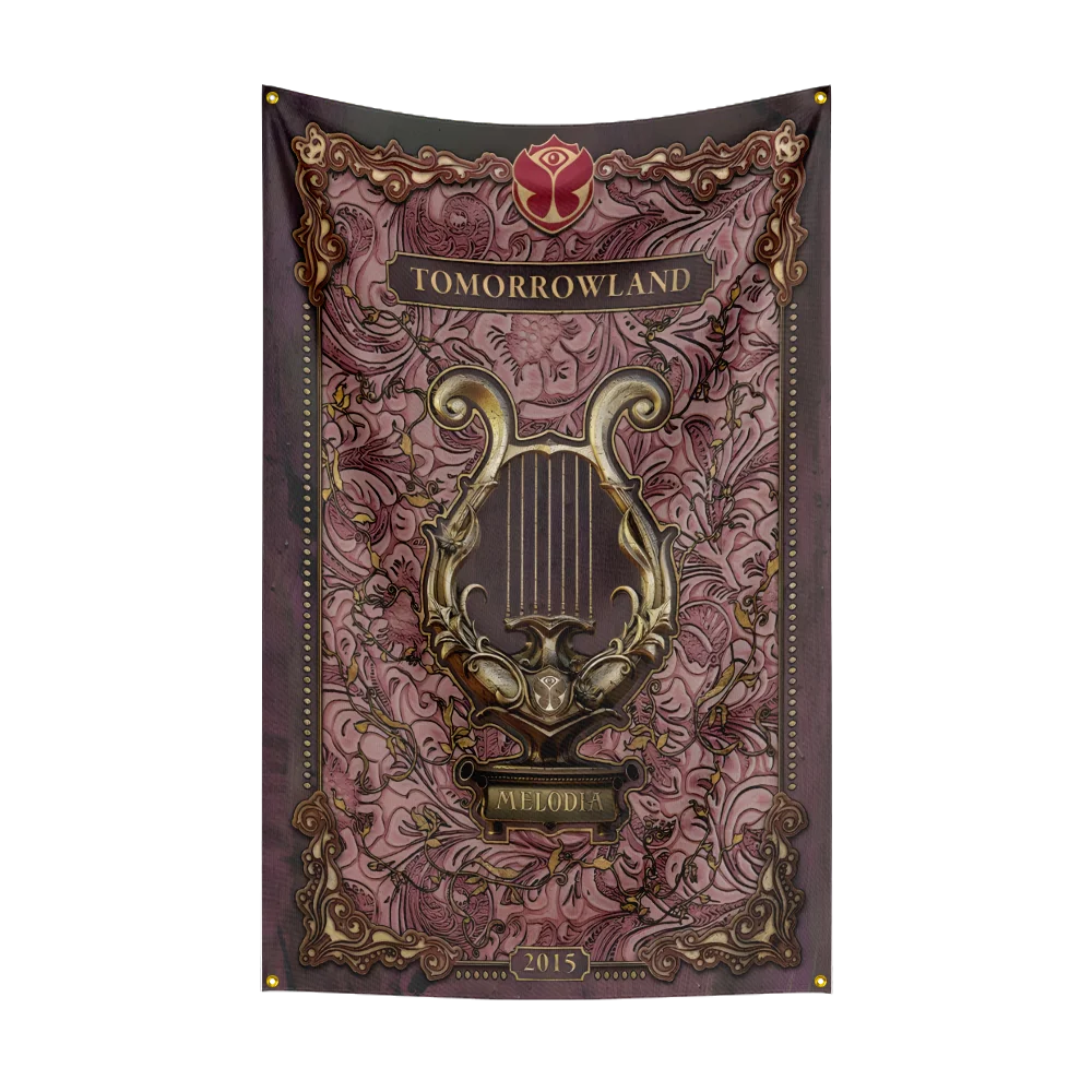 3x5 Ft Tomorrowland Music Festival Flag Polyester Printed Musics Flags for Room Garage Decor