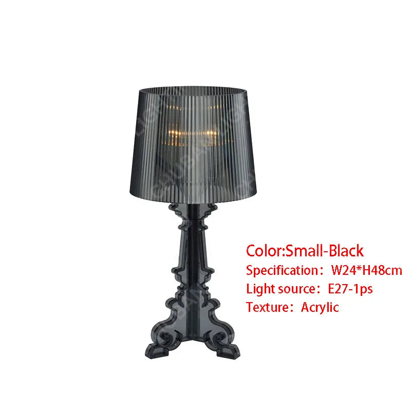 Baroque Ghosting Table Lamps  Acrylic Desk Lamp Creative Simplicity for Bedroom Study Room Personalized Decoration Room Decor