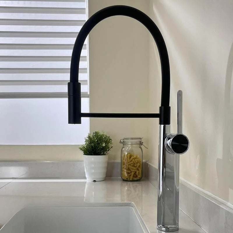 Brushed Gold Pull Down Kitchen Faucet with Magnetic Docking, 360° Rotate, Multi-Function Spray for Sink, Vegetable Basin Tap