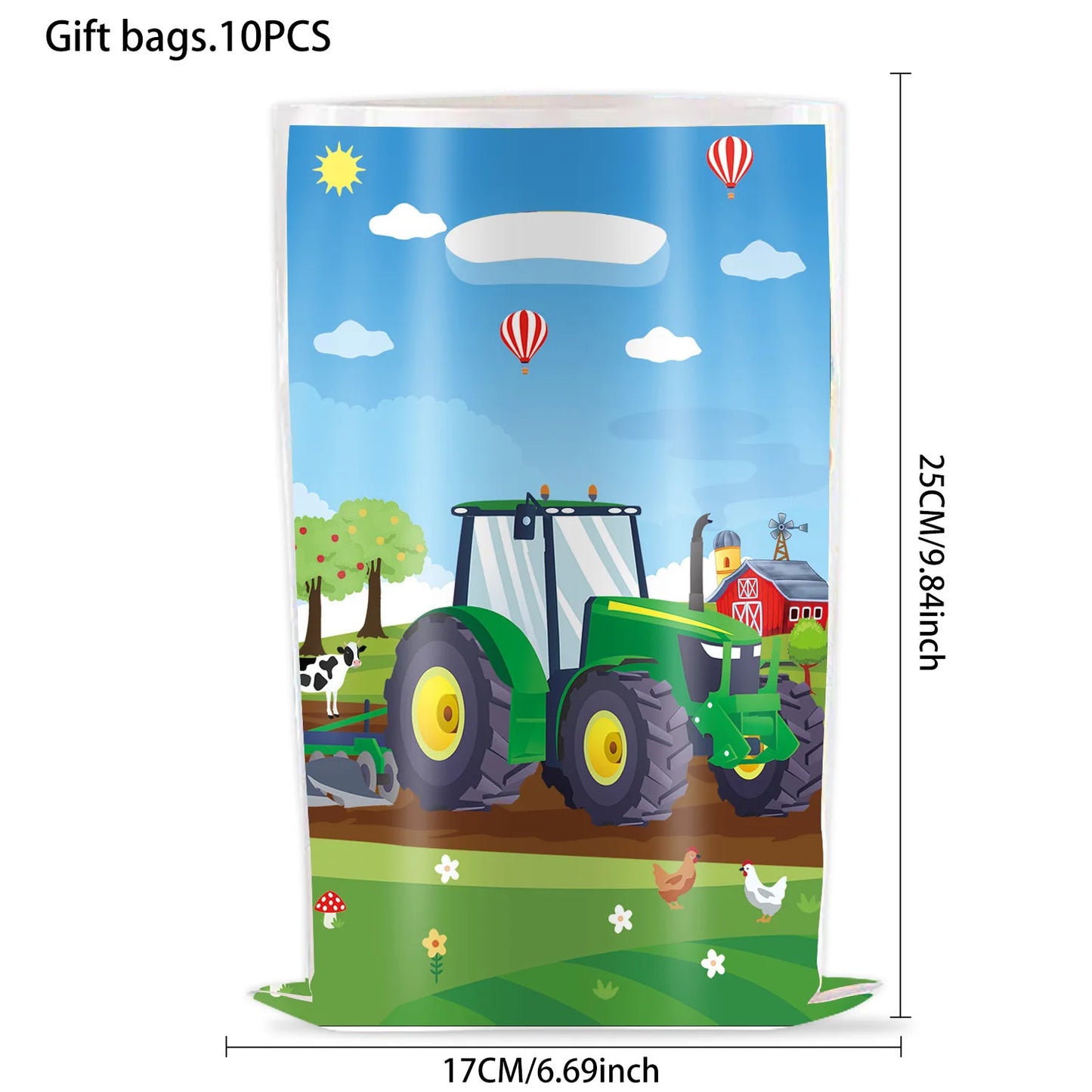 Tractor Cake Topper Green Farm Vehicle Cars Happy Birthday Cake Topper Kids Farm Tractor Themed Party Tractor Cake Decortions