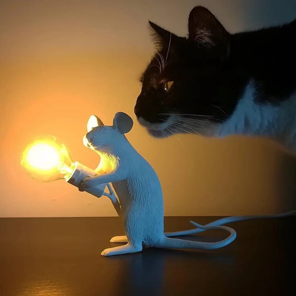 Nordic Style LED Mouse Table Lamp Modern Animal Desk Lamp bedroom Bedside gift night light Home Room Decor table Light luminarie