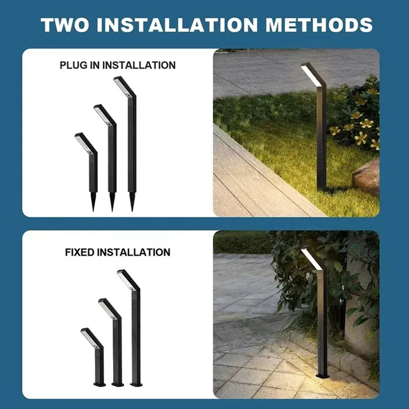 Solar Outdoor Lights Pathway Spotlights Light Solar IP65 Waterproof Garden Lamp for Outside Landscape Path Yard Walkway