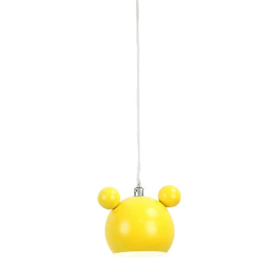 Modern Mickey Pendant Lights Colorful Iron Hanglamp For Dining Room Bedroom Baby Room Nordic Home Decor E27 Luminaire Suspension