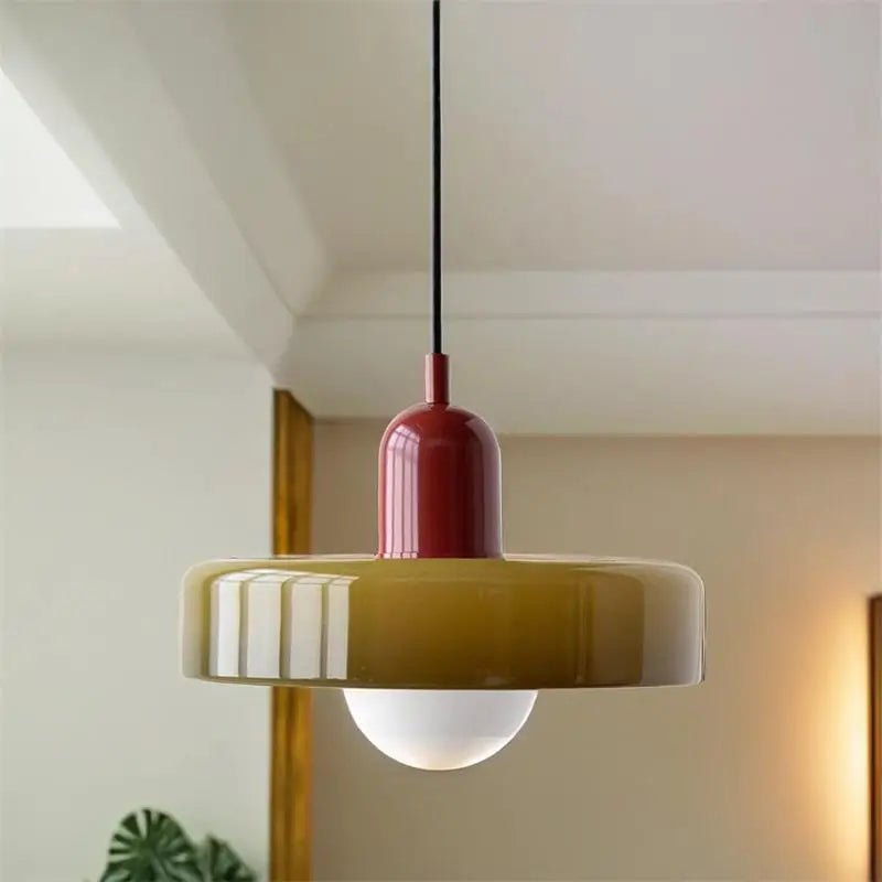 Indoor Colorful E27 LED Chandelier Lamps Suspended Hanging Lighting Fixtures for Restaurant LED Pendant Light for Bedside Home