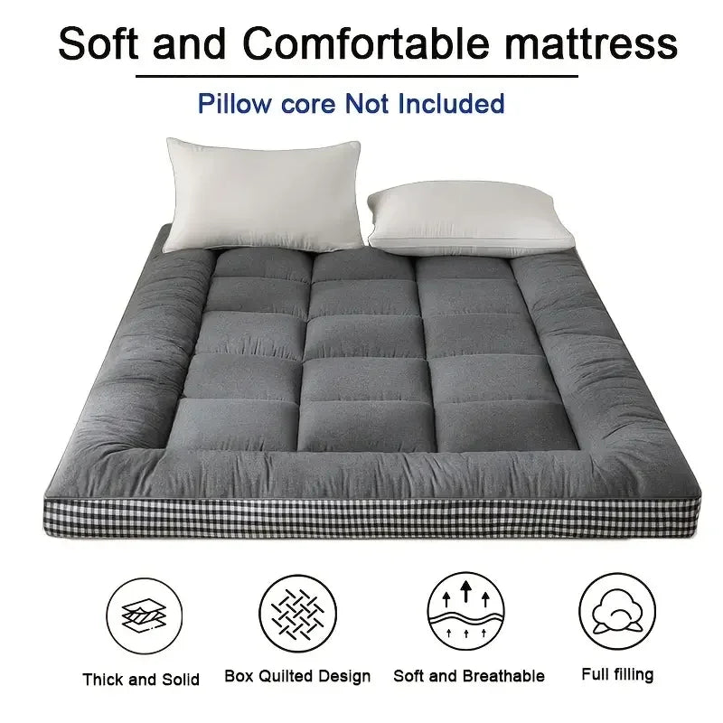 NewestFoldable Lightweight Portable Sleeping Pad/Tatami Mat Japanese Futon Mattress  Soft Fabric,Easy Storage & Travel Mattress