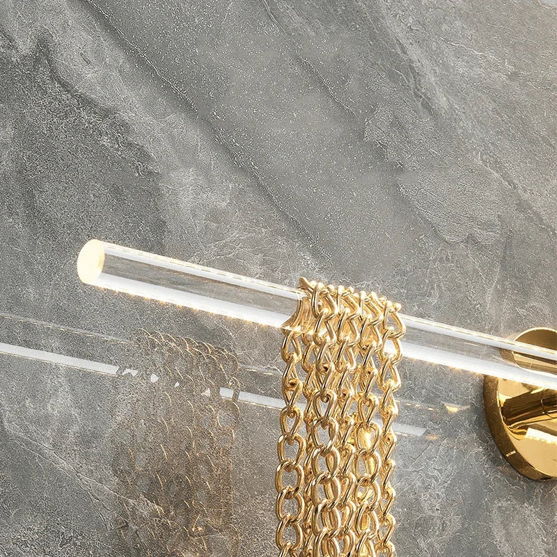 Gold and Silver Bath Towel Bar, Tissue Paper Holder Rack for Bathroom, Shelf Hanger, Toilet, Toiletries, Kitchen Accessories