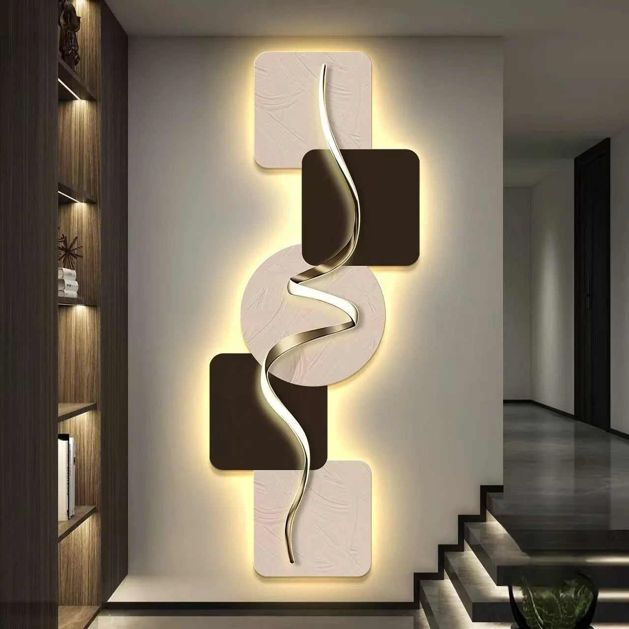 Led Lights Light Fine Luxury Study Room Living Room Bedroom Decoration Corridor Highend Atmosphere Hanging  Murals Room Decor