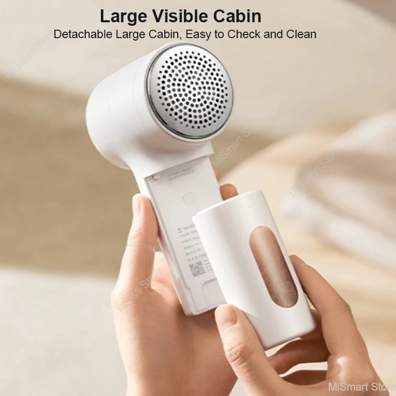 2025 XIAOMI Mijia Fabric Shaver 2, Portable Electric Lint Remover Pellet Machine Type-C Hair Ball Trimmer for Clothes 6-Blade