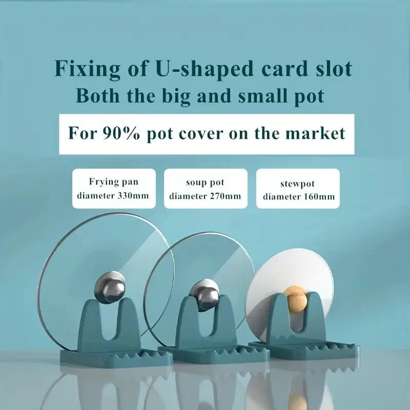 Foldable Pot Holder Plastic Spoon Holder Vertical Kitchen Storage Rack Suitable For Ladle Forks And Lid Rack Storage Rack