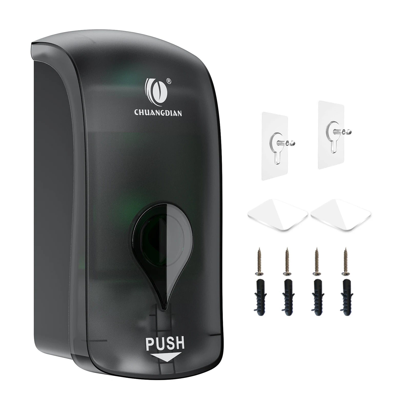 Large Foam Soap Dispenser Wall Mount 1000ML Foaming Soap Dispenser Kitchen Bathroom Foam Pump Manual Soap Dispenser Clear