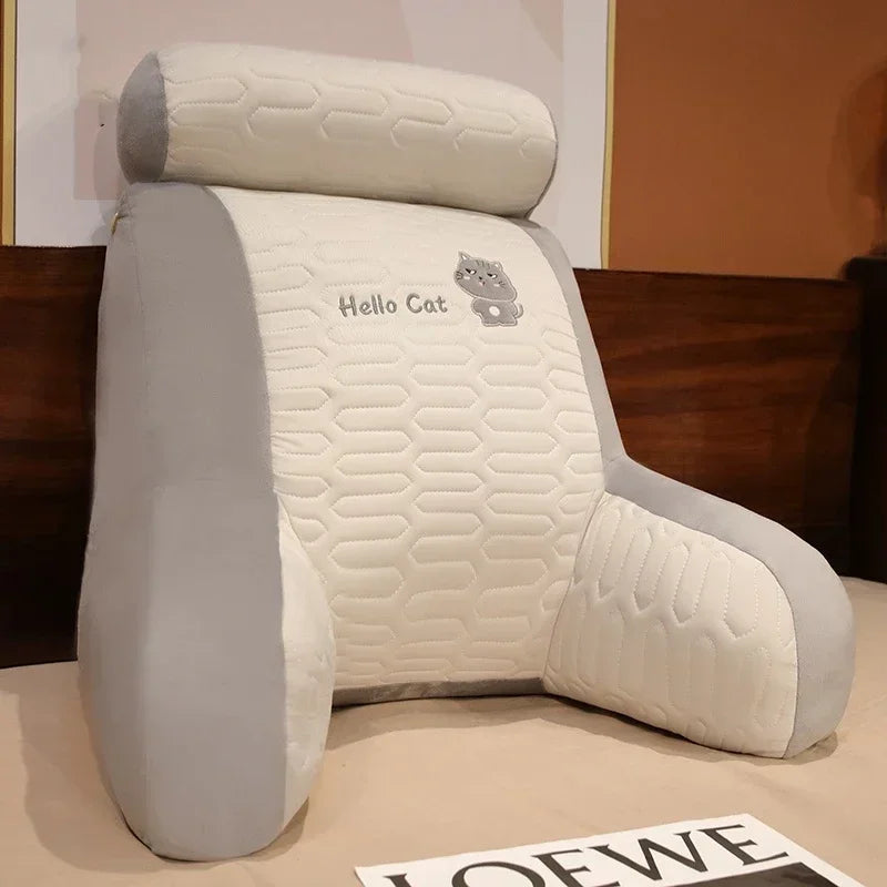 2025 Ice Shreds Pillow Panda Increase in Height Lumbar Support Detachable Washable Cushion Student Dormitories Bed Backrest