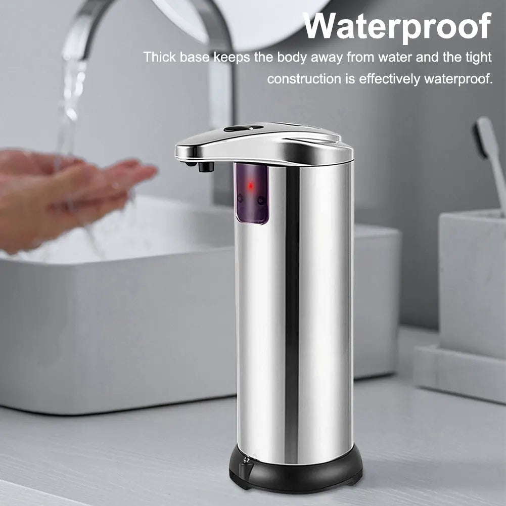 Automatic Soap Dispenser Touchless Liquid Hand Soap Dispenser Stainless Steel Electric Soap Dispenser for Bathroom Kitchen