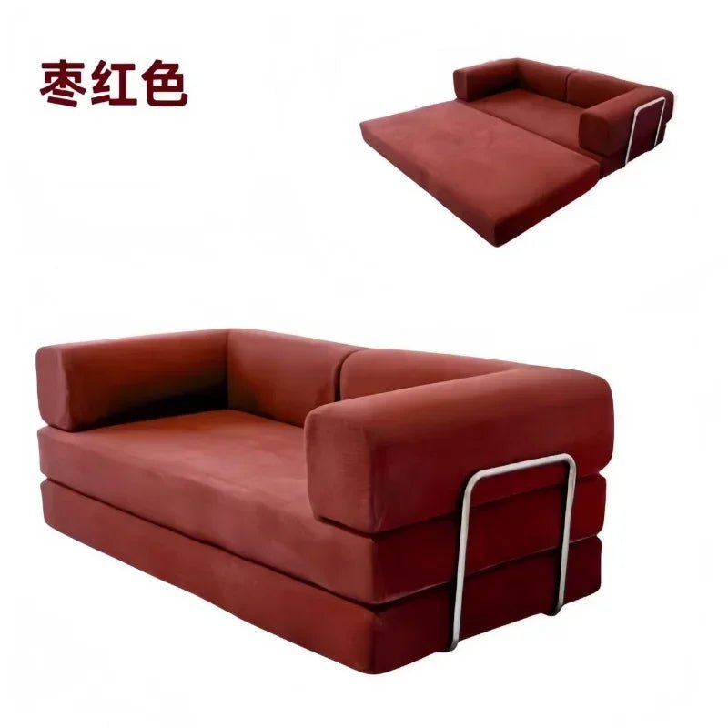 Corduroy Compression Sofa Bed Vacuum Customizable Simple Retro Vacuum Compressed Sofa Living Room Foldable Washable - Bakesbyemily.com