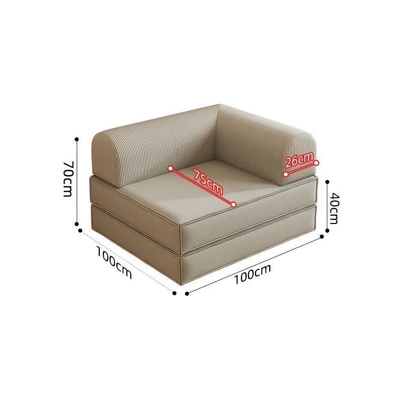 Corduroy Compression Sofa Bed Vacuum Customizable Simple Retro Vacuum Compressed Sofa Living Room Foldable Washable - Bakesbyemily.com
