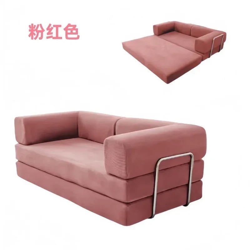 Corduroy Compression Sofa Bed Vacuum Customizable Simple Retro Vacuum Compressed Sofa Living Room Foldable Washable - Bakesbyemily.com