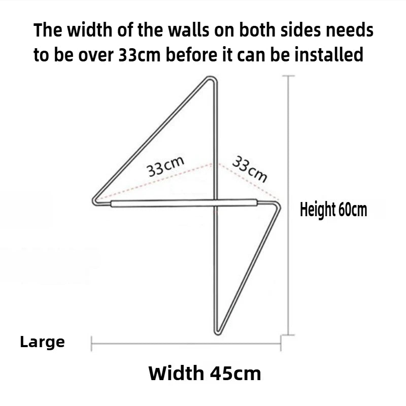 Nordic Wood Wall Hanger Clothes Rack Corner Hat Rack Wall Decoration Corner Clothes Organizer Portable Wall Storage Furniture - Bakesbyemily.com