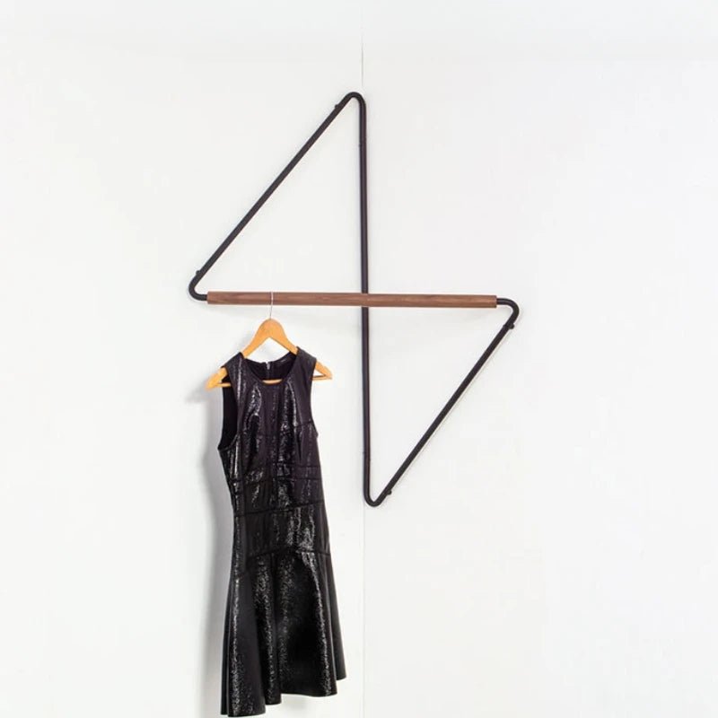 Nordic Wood Wall Hanger Clothes Rack Corner Hat Rack Wall Decoration Corner Clothes Organizer Portable Wall Storage Furniture - Bakesbyemily.com