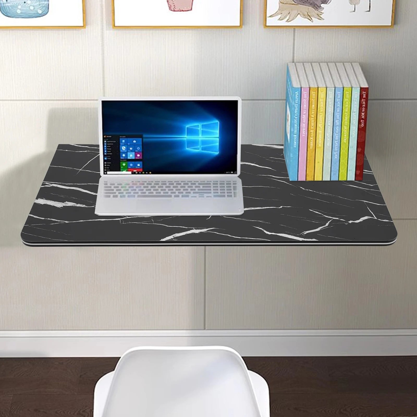 Rust - Proof Wall - Mounted Folding Table Easy to Clean Wall Mounted Folding Table for Bedroom/Living Room/Study/Kitchen - Bakesbyemily.com