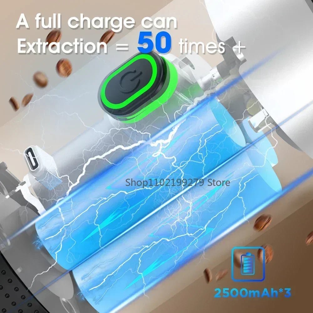 3 in 1 Electric Travel Espresso Machine Heating Water Portable Coffee Maker Compatible with Ground Coffee Small Large Capsules - Recipeliebe.com