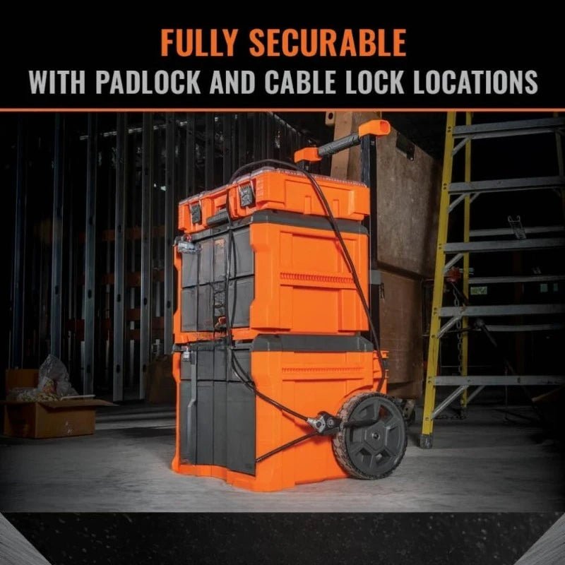 54801MB MODbox Rolling Drawer Tool Box, Heavy - Duty Double Drawer Tool Organizer, Deep Stackable Set - Recipeliebe.com