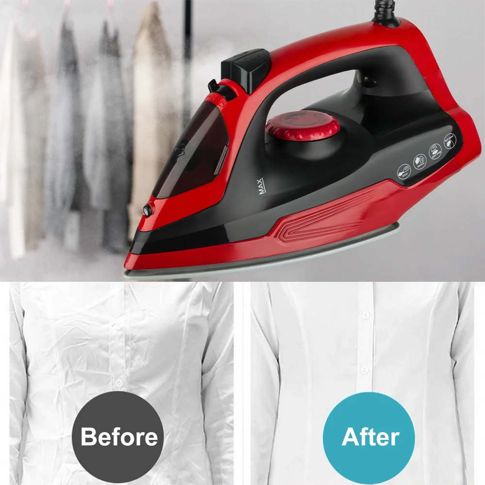 Handheld Electric Iron Portable Mini Garment Steamer Iron Automatic Shut-Off Anti-Dripping Design Portable Travel Household Iron